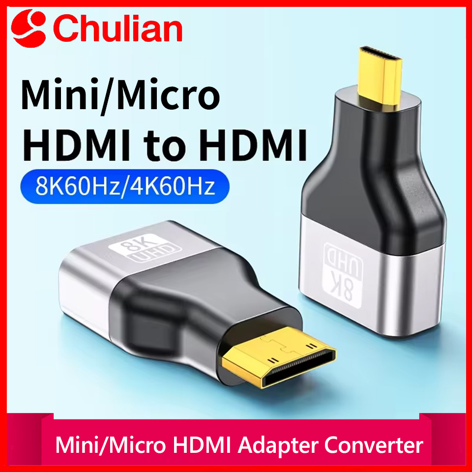Hdmi Adapter Tablet - Adapter/Przejściówka 8K@60Hz Mini Micro HDMI (męski)
