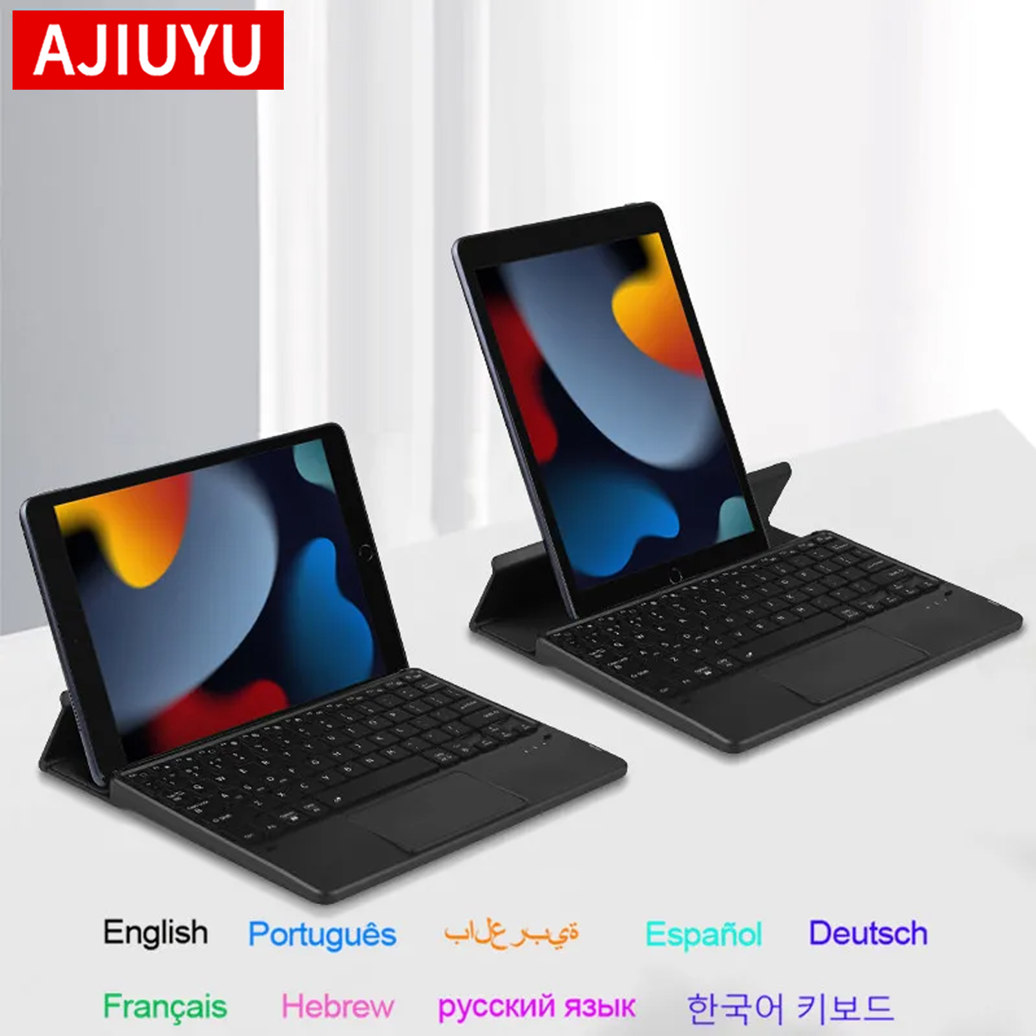 Windows Tablet Accessories - AJIUYU Składana klawiatura Bluetooth z touchpadem,