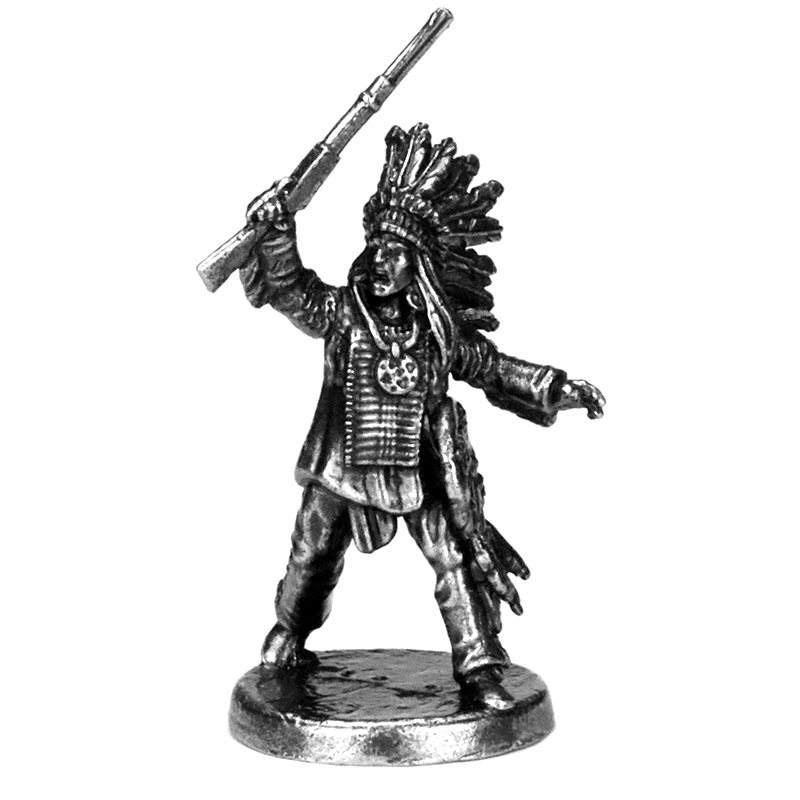 Unique Table Accessories - Zestaw Mini Metalowych Figurków Wojowników Dzikiego