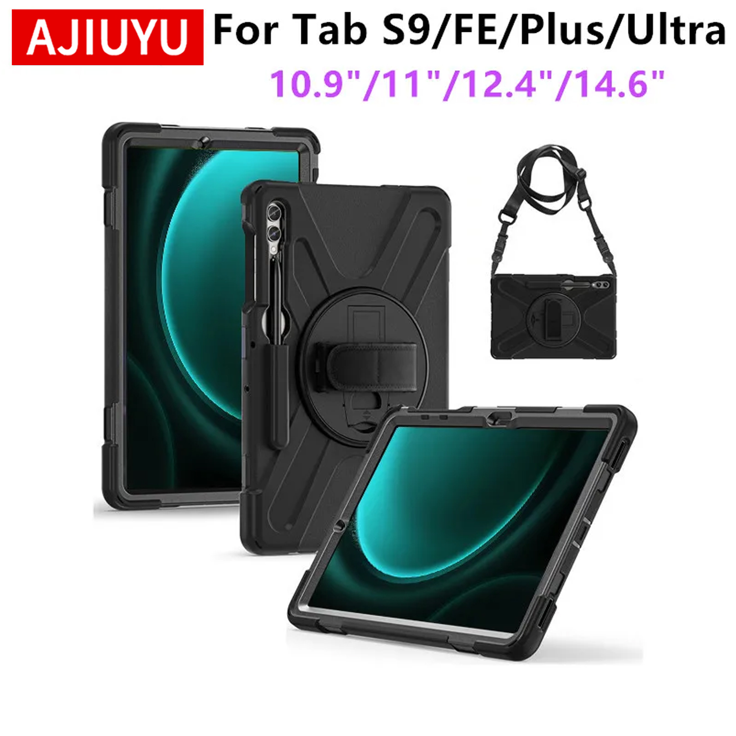 Tablet S9 Fe Accessories - Wytrzymałe, wstrząsoodporne etui do Samsung Galaxy