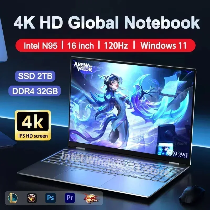 Windows Tablet Accessories - NOWY Laptop Intel N95 4K HD