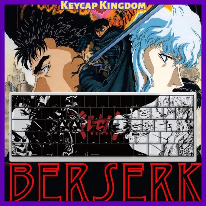 Tablet Gaming Accessories - Klawisze BERSERK Anime, 98 klawiszy, mechaniczna