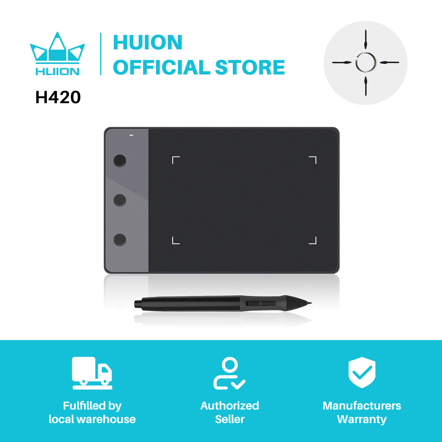 Huion Tablet Accessories - Nowe tablety graficzne HUION H420 4