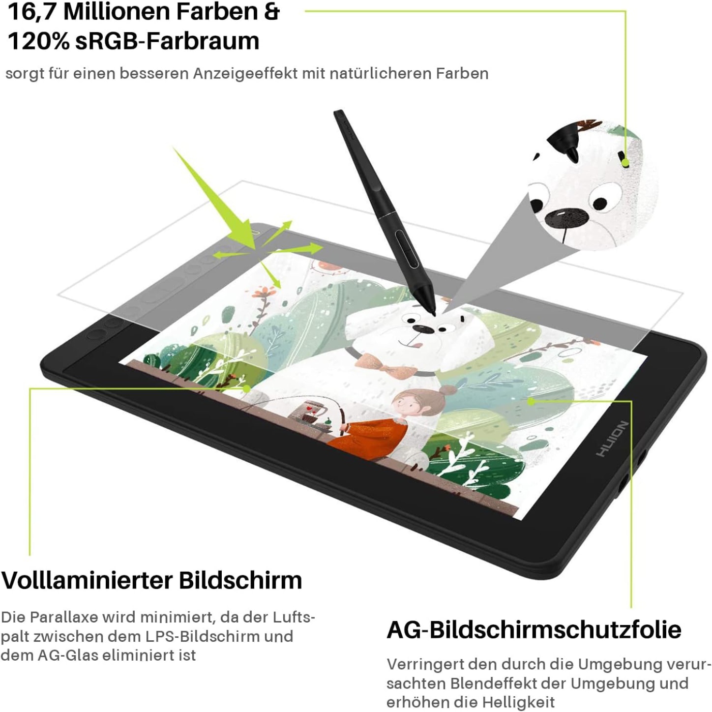 HUION Kamvas 12 11,6-calowy mo – Huion Tablet Accessories recenzja i cena
