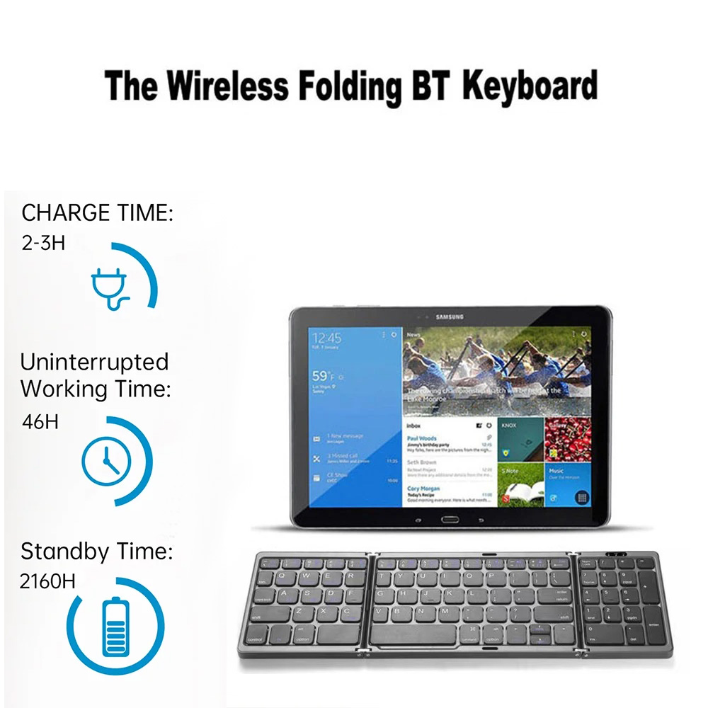 Trójdzielna klawiatura Bluetoo – Android Tablet Gaming Accessories recenzja i cena