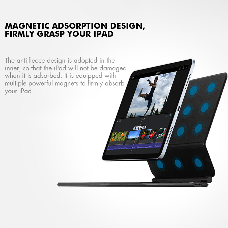 GOOJODOQ Backlight Magic Keybo – Ipad Cover Folio recenzja i cena