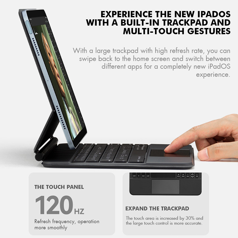 GOOJODOQ Backlight Magic Keybo – Ipad Cover Folio recenzja i cena
