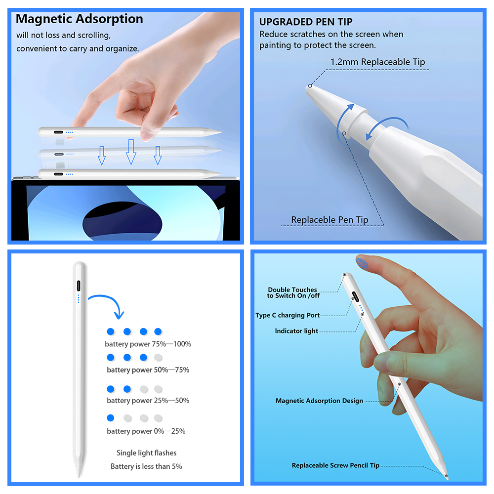 QUKAM Pióro do Apple Pencil 2  – Tablet Accessories For Kids recenzja i cena