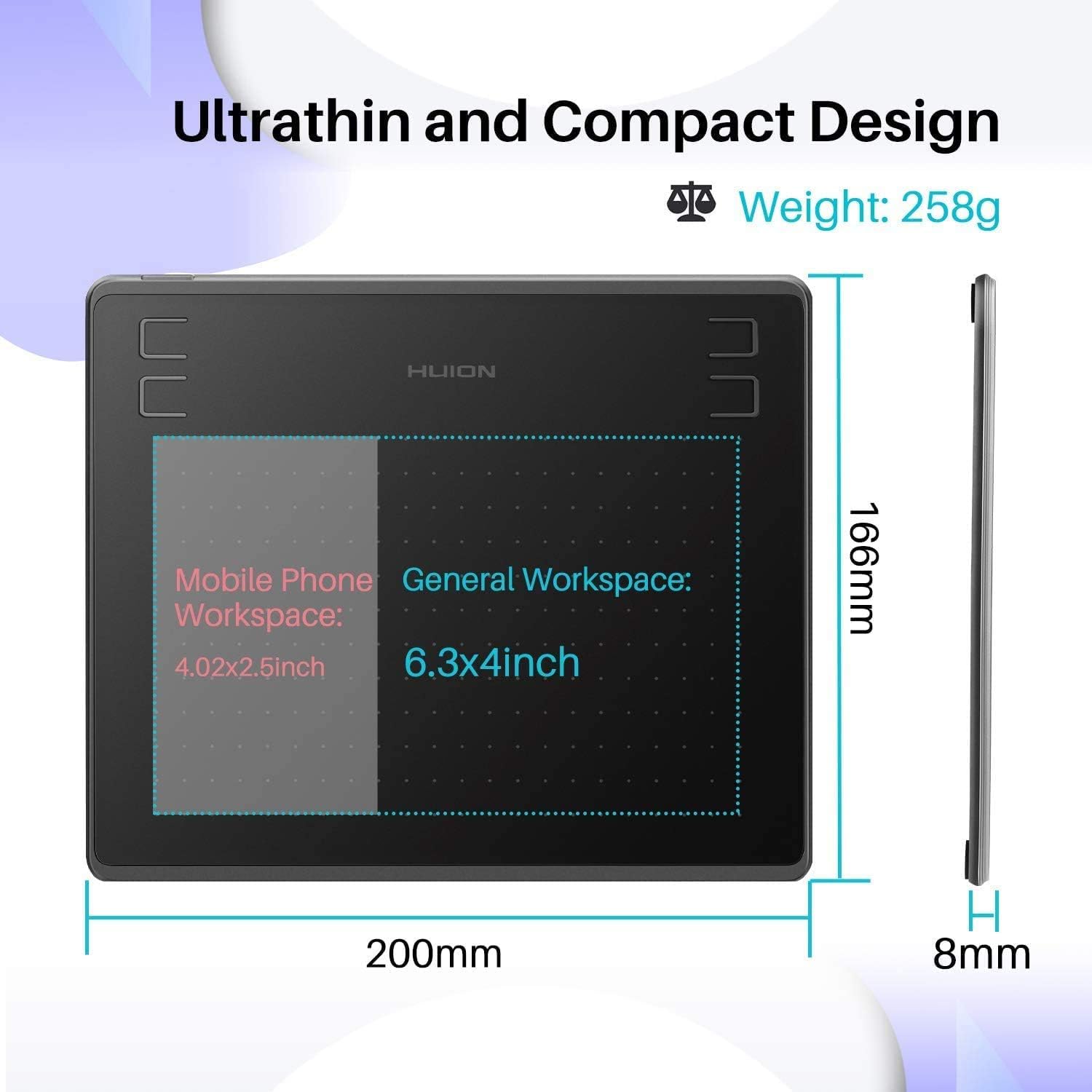 Tablet graficzny HUION HS64 6  – Huion Tablet Accessories recenzja i cena