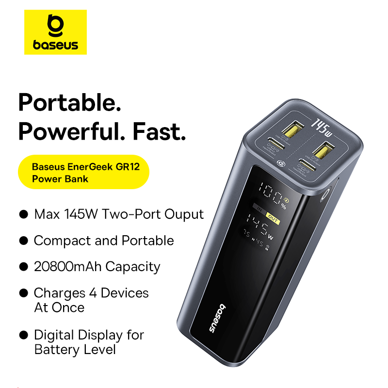 Baseus EnerGeek 145W Power Ban – Accessories For Android Tablet recenzja i cena