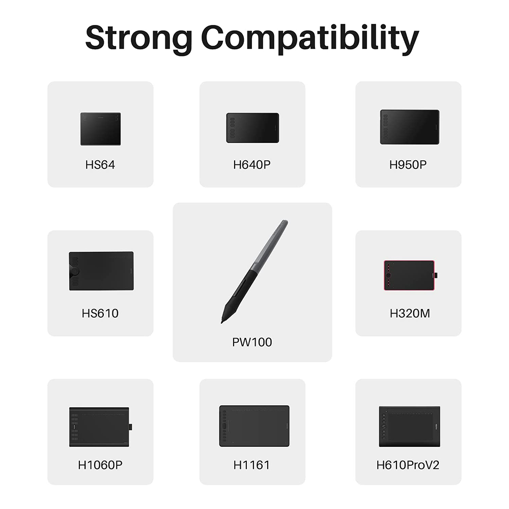 HUION PW100 rysik bezbateryjny – Huion Tablet Accessories recenzja i cena