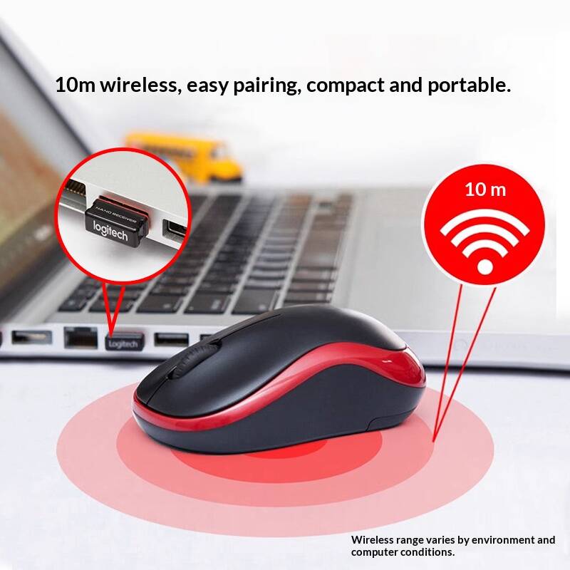 Mysz Logitech M185 do tabletu  – Logitech Tablet Accessories recenzja i cena