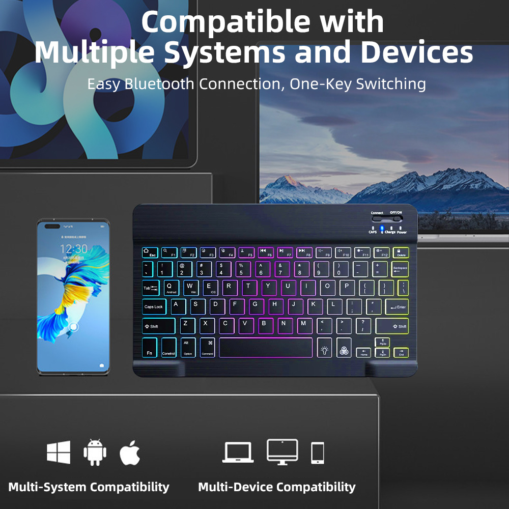 Klawiatura Bluetooth z podświe – Android Tablet Gaming Accessories recenzja i cena