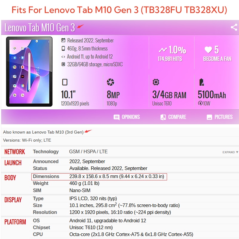 Dla Lenovo Tab M10 3. generacj – Lenovo Tablet M11 Accessories recenzja i cena